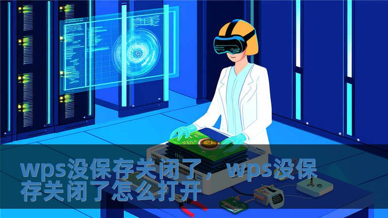 wps沒保存關閉了，wps沒保存關閉了怎么打開