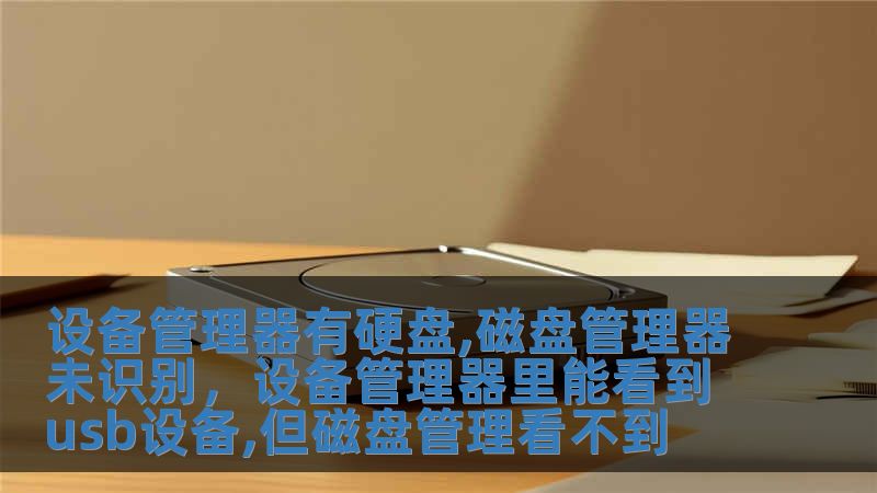 設備管理器有硬盤,磁盤管理器未識別，設備管理器里能看到usb設備,但磁盤管理看不到