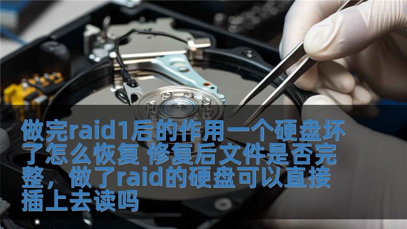 做完raid1后的作用一個硬盤壞了怎么恢復 修復后文件是否完整，做了raid的硬盤可以直接插上去讀嗎